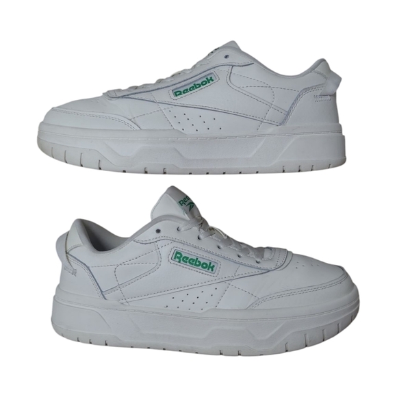 Reebok Tech Geo Club C Green/White  Size 8 1/2 - Picture 5 of 16